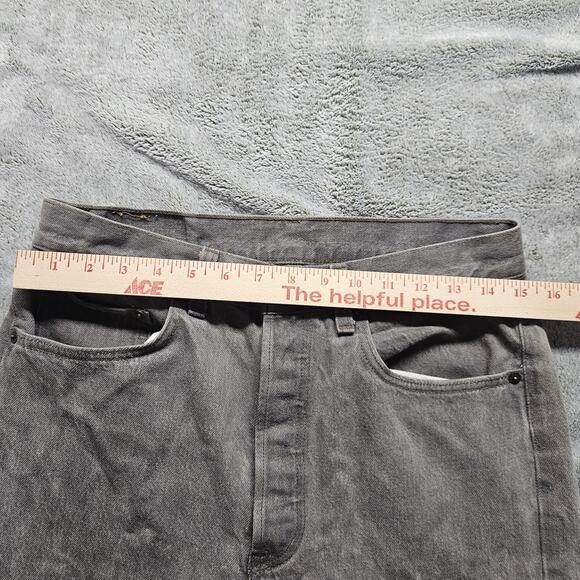 Vintage Levis 501 Made In Usa 32x30 Button-Fly Straight Gray Batwing Tag - Picture 9 of 11